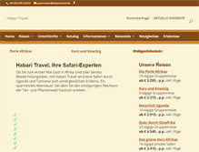 Tablet Screenshot of habaritravel.de
